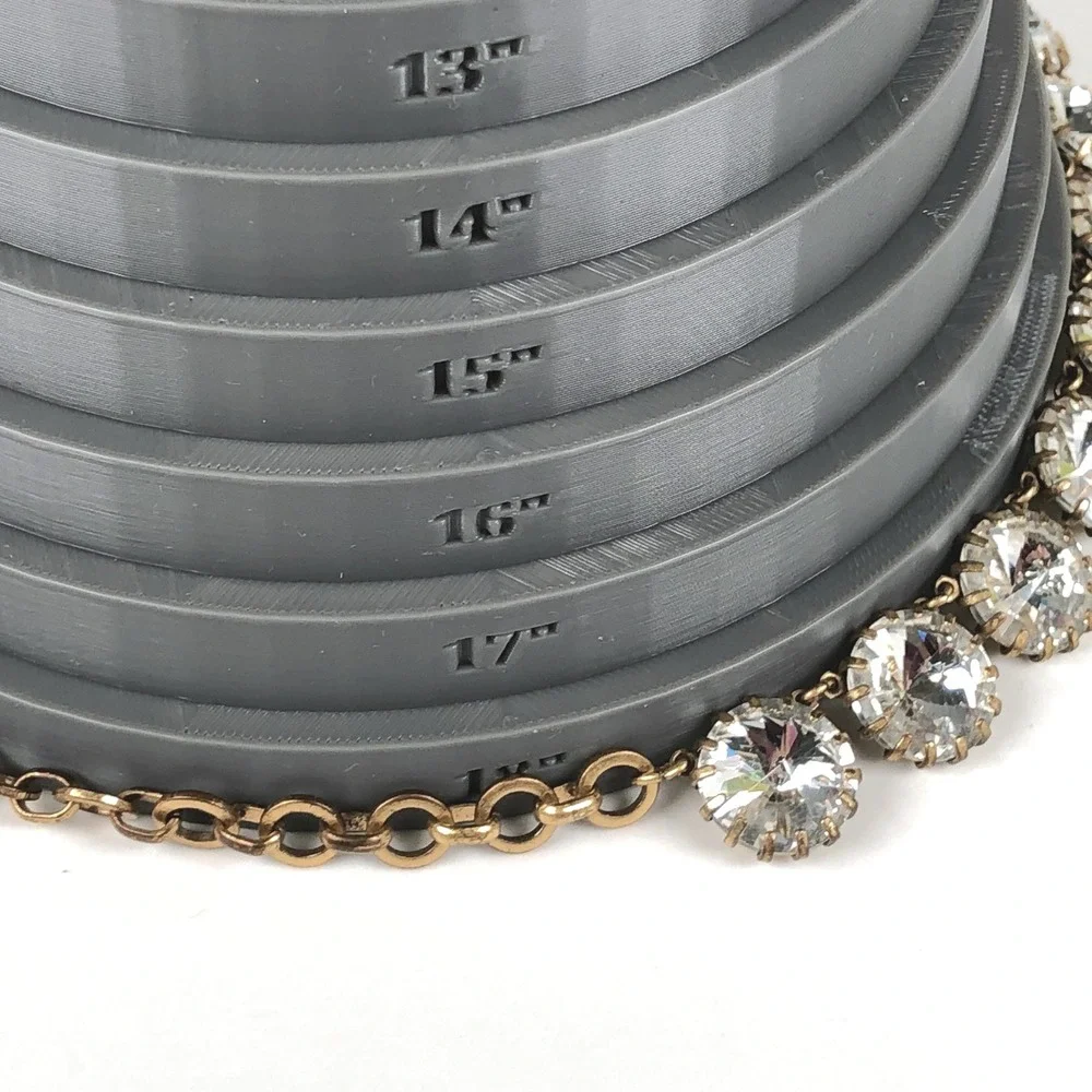 J Crew Anna Wintour Necklace Georgian Collet Rivière Rivoli Clear Crystal Brulee